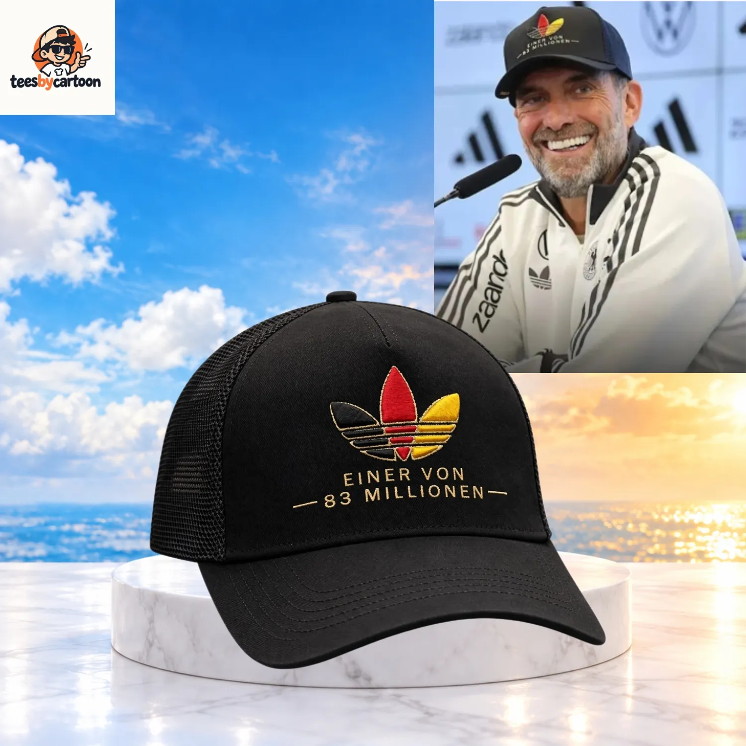 Jurgen Klopp Germany Einer Von 83 Millionen Trucker Cap