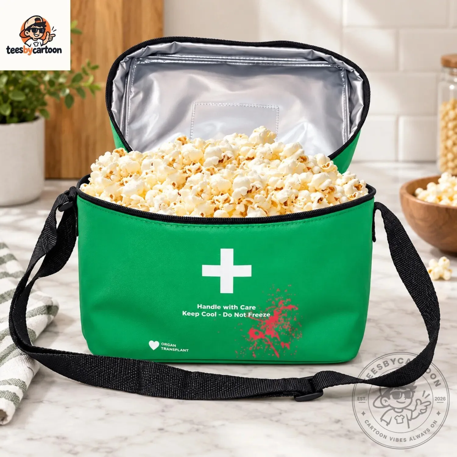 Resident Evil x Organ Transplant Green Medical Cooler Popcorn Bag 5 Resident Evil x Organ Transplant Green Medical Cooler Popcorn Bag