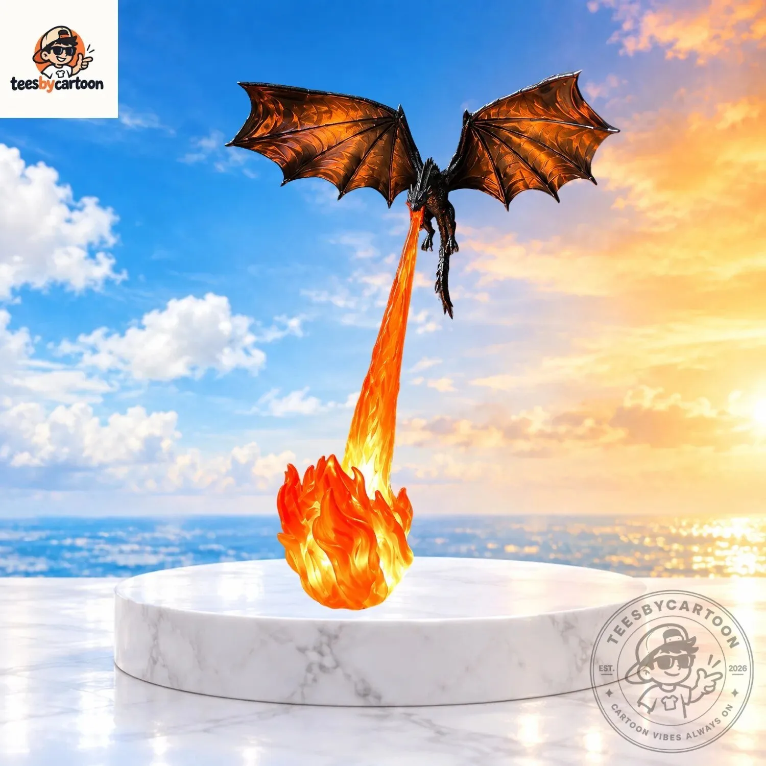 Fire Breathing Dragon Night Light