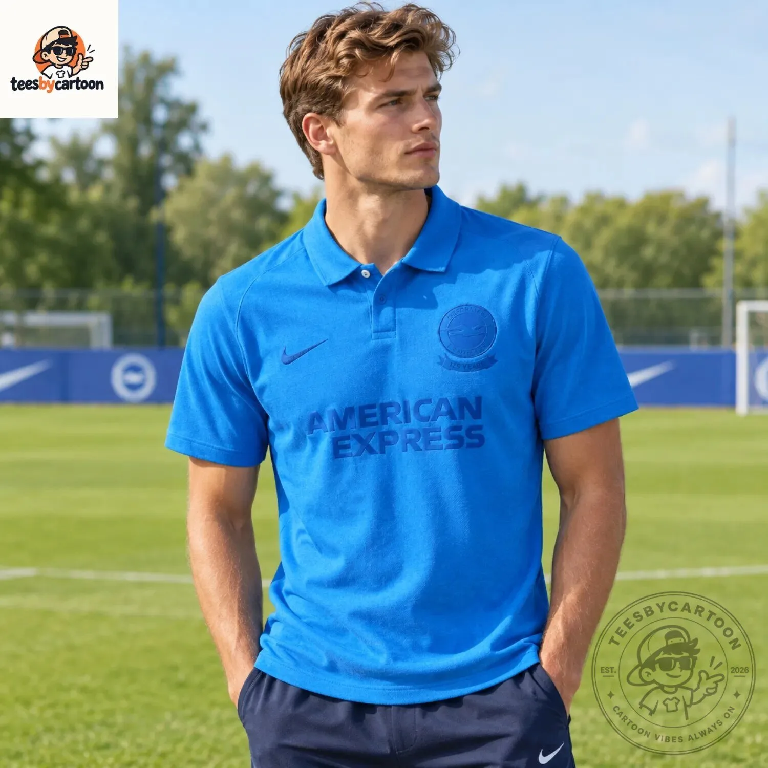 Brighton Hove Albion 125th Anniversary Commemorative Football Polo Shirt 7 Brighton Hove Albion 125th Anniversary Commemorative Football Polo Shirt