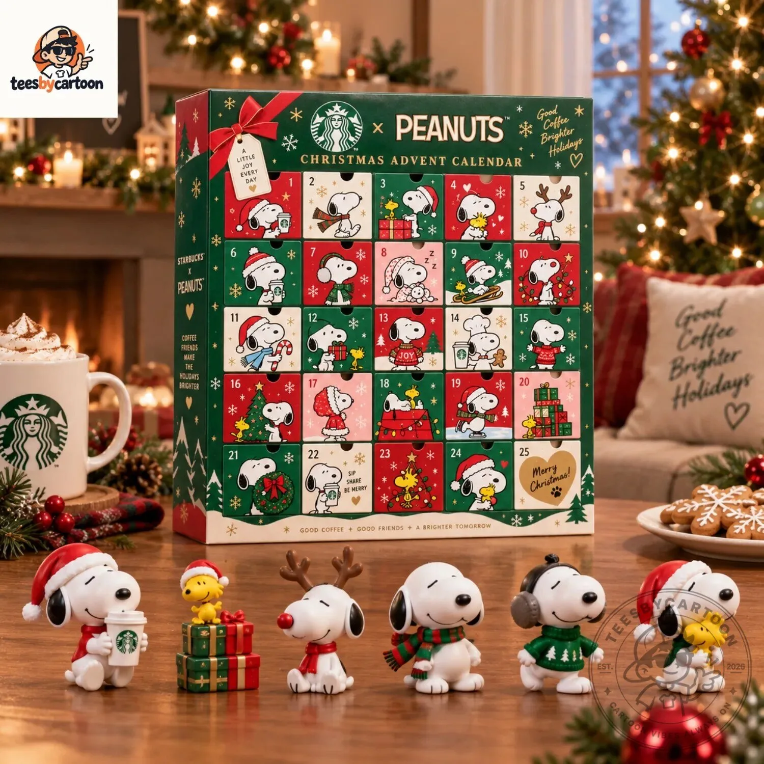 Starbucks x Peanuts Snoopy Christmas Advent Calendar
