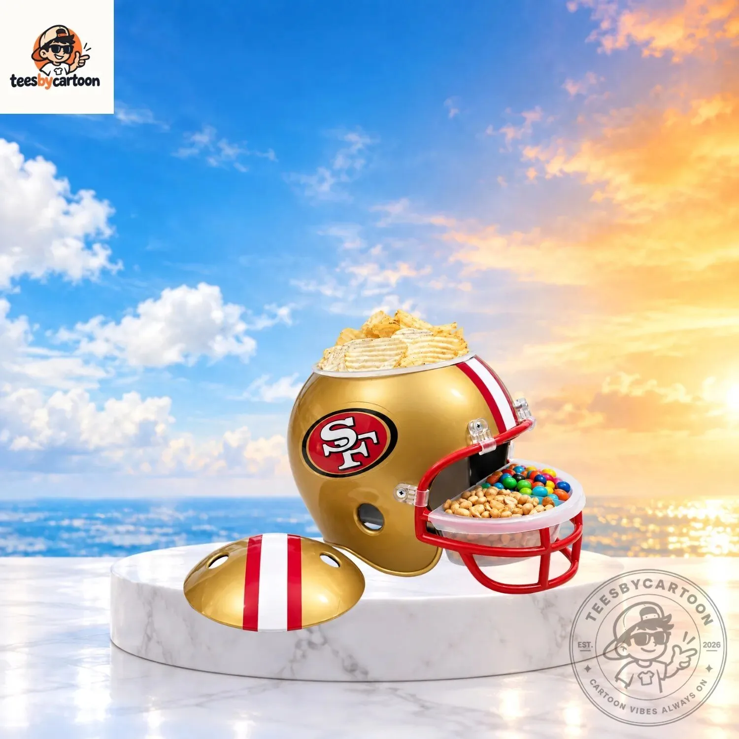 San Francisco 49ers Snack Helmet Bowl