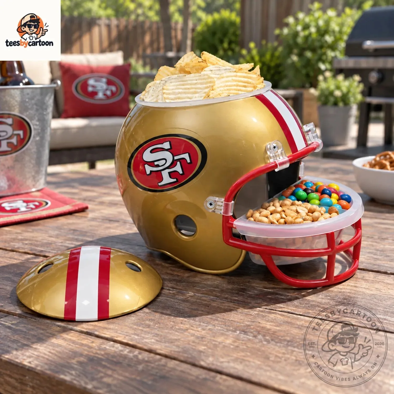 San Francisco 49ers Snack Helmet Bowl 4 San Francisco 49ers Snack Helmet Bowl
