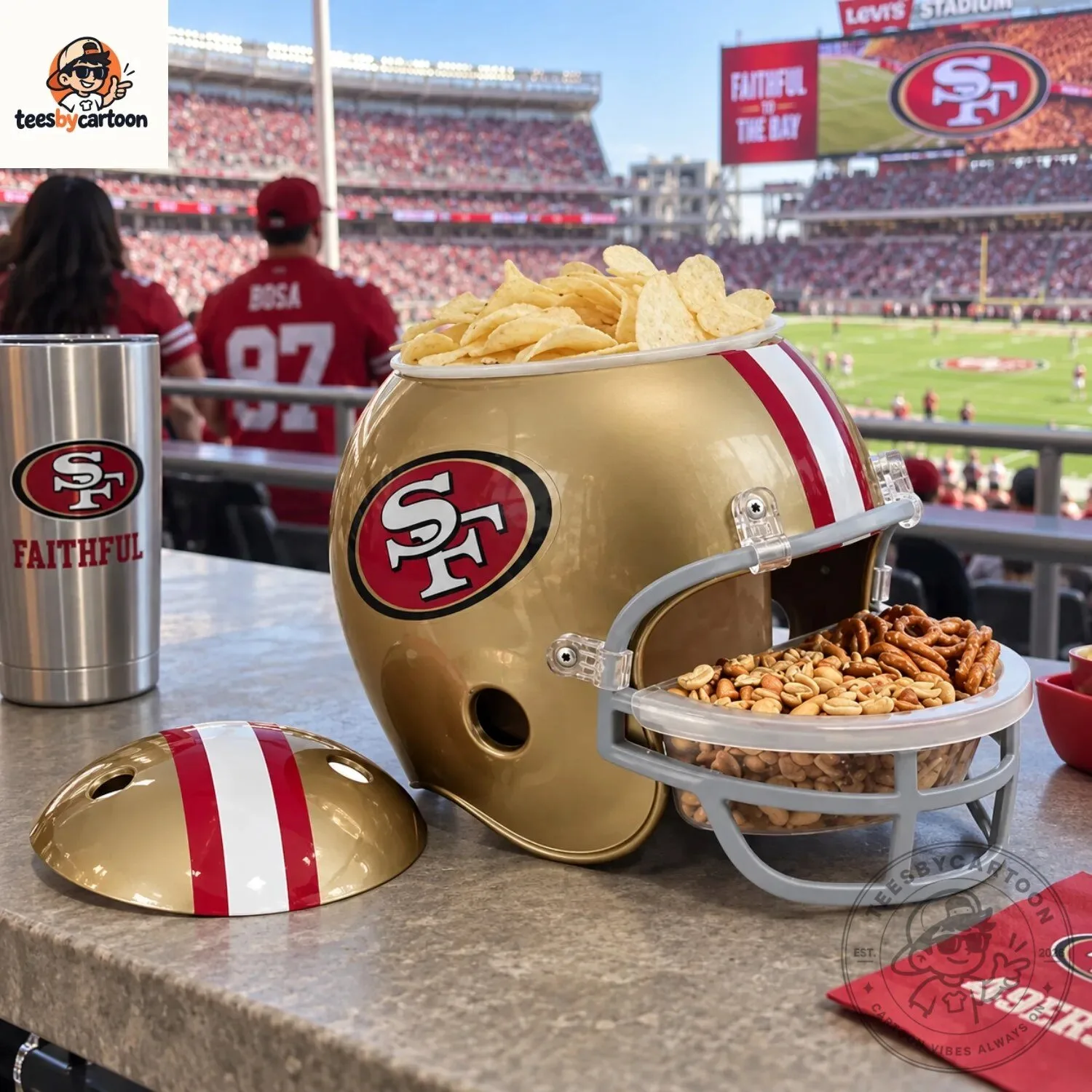 San Francisco 49ers Snack Helmet Bowl 5 San Francisco 49ers Snack Helmet Bowl