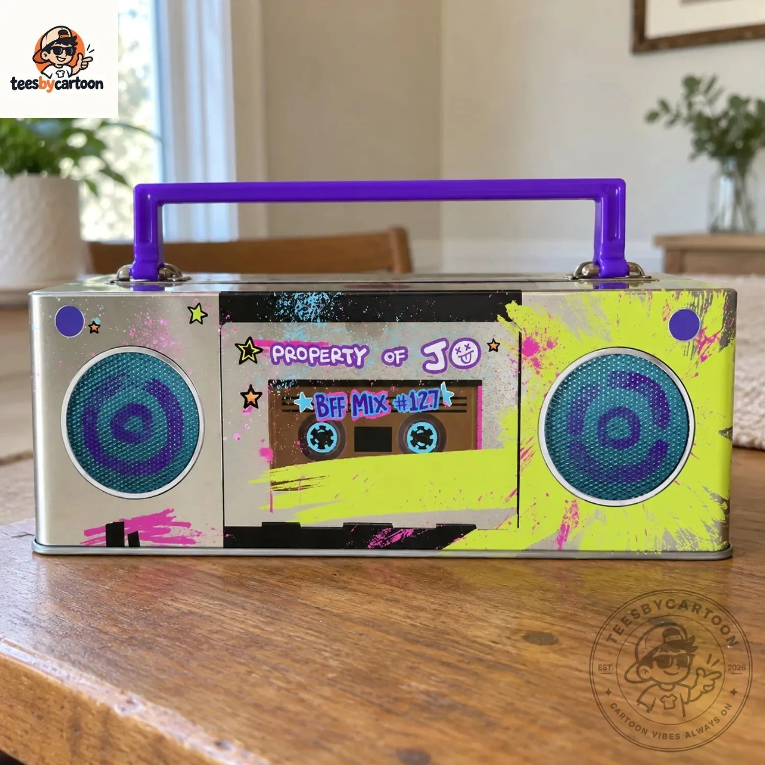 Forgotten Island Boombox Popcorn Tin 6 Forgotten Island Boombox Popcorn Tin