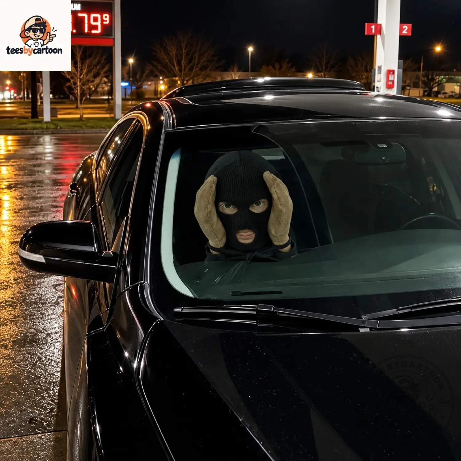Funny Thief Prank Car Decoration 3 Funny Thief Prank Car Decoration