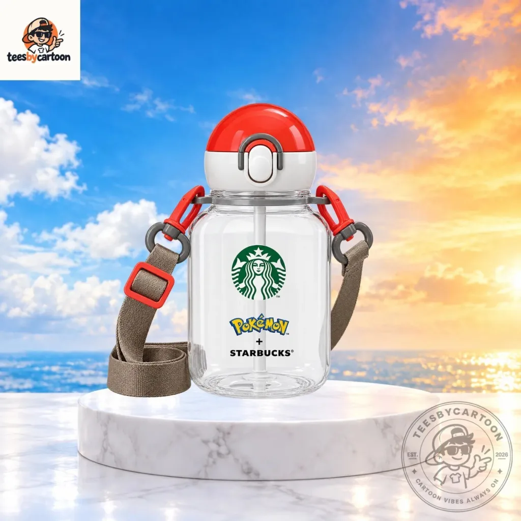 Pokemon x Starbucks Pokeball Lid Straw Tumbler Pokemon x Starbucks Pokeball Lid Straw Tumbler