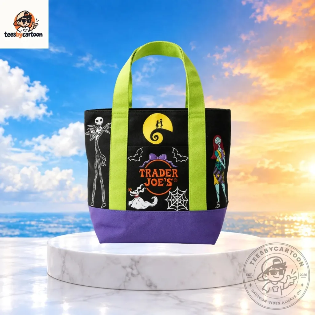 Nightmare Before Christmas Jack Skellington & Sally Tote Bag Nightmare Before Christmas Jack Skellington & Sally Tote Bag