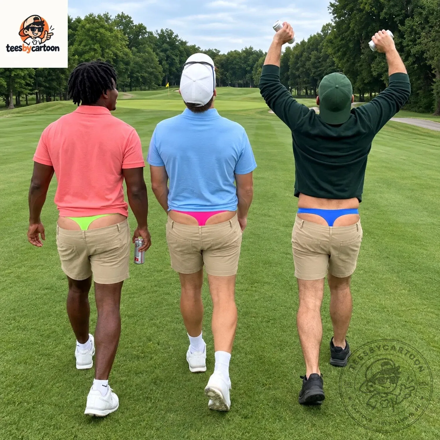 Funny Fake Thong Golf Prank Illusion Shorts 6 Funny Fake Thong Golf Prank Illusion Shorts