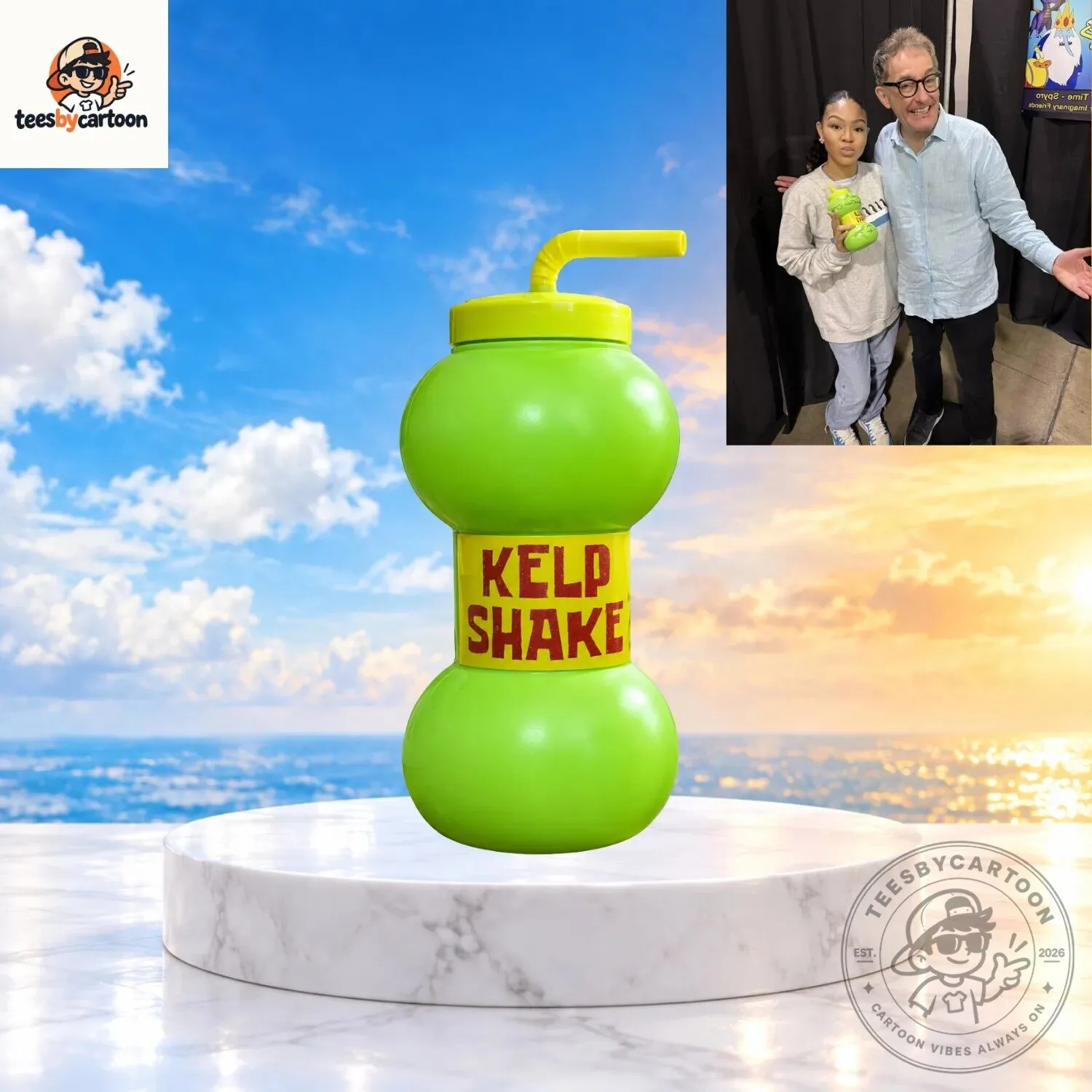 SpongeBob SquarePants Kelp Shake Water Bottle 2 SpongeBob SquarePants Kelp Shake Water Bottle