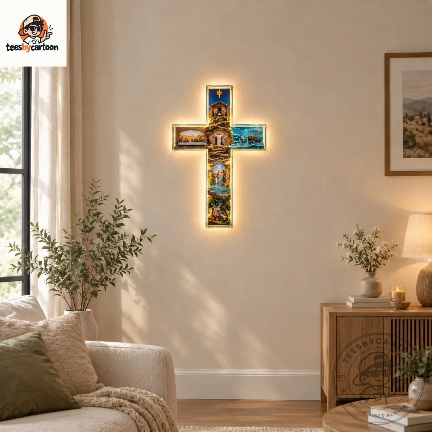 Life of Jesus Christ Story Acrylic Cross 3 Life of Jesus Christ Story Acrylic Cross