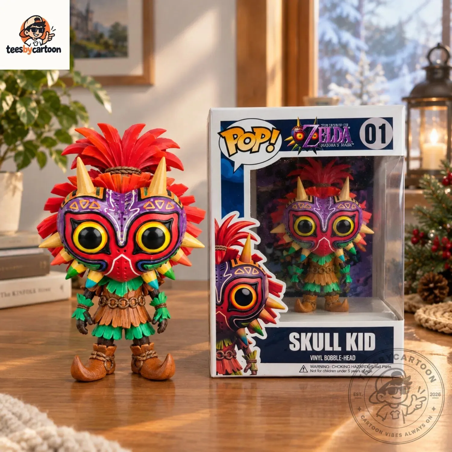 Legend of Zelda Majoras Mask Skull Kid Custom Funko Pop Figure 4 Legend of Zelda Majoras Mask Skull Kid Custom Funko Pop Figure