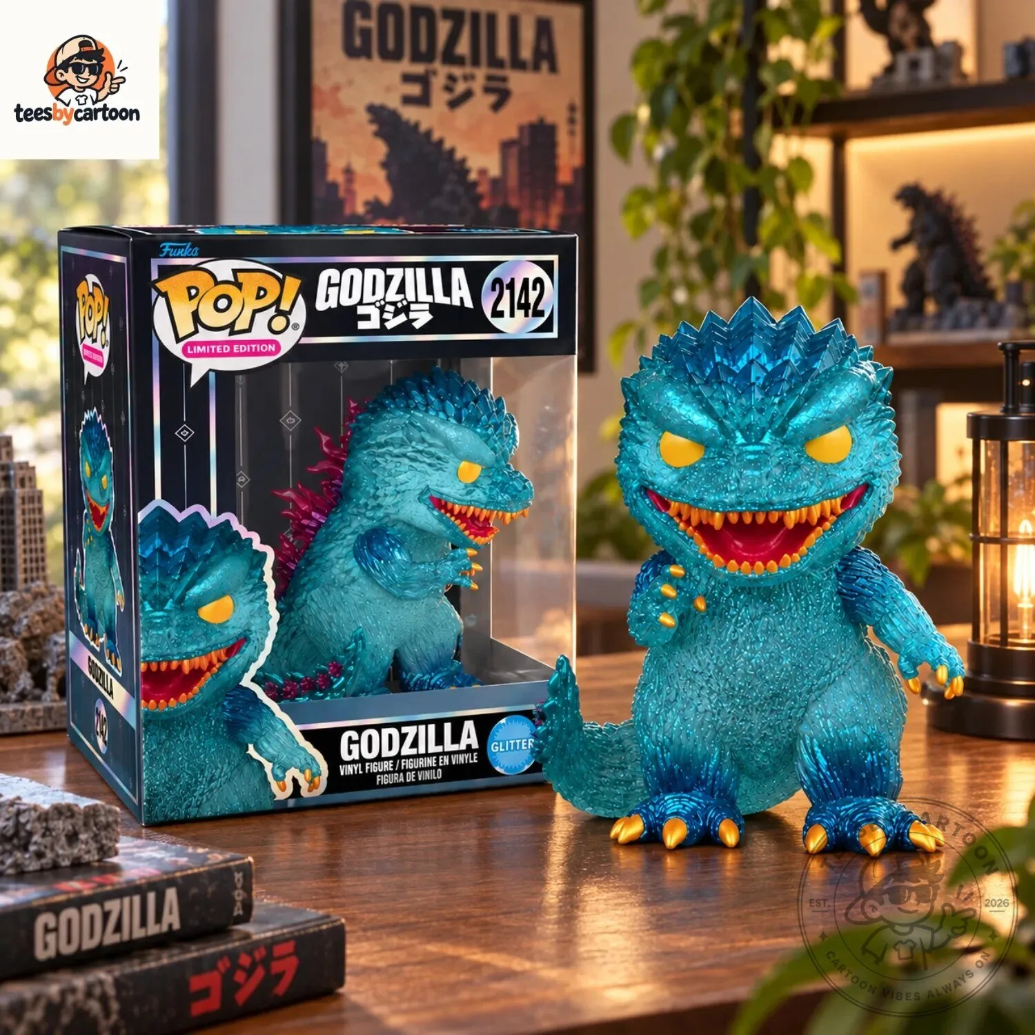 Godzilla Funko Pop Limited Edition Glitter Figure 6 Godzilla Funko Pop Limited Edition Glitter Figure