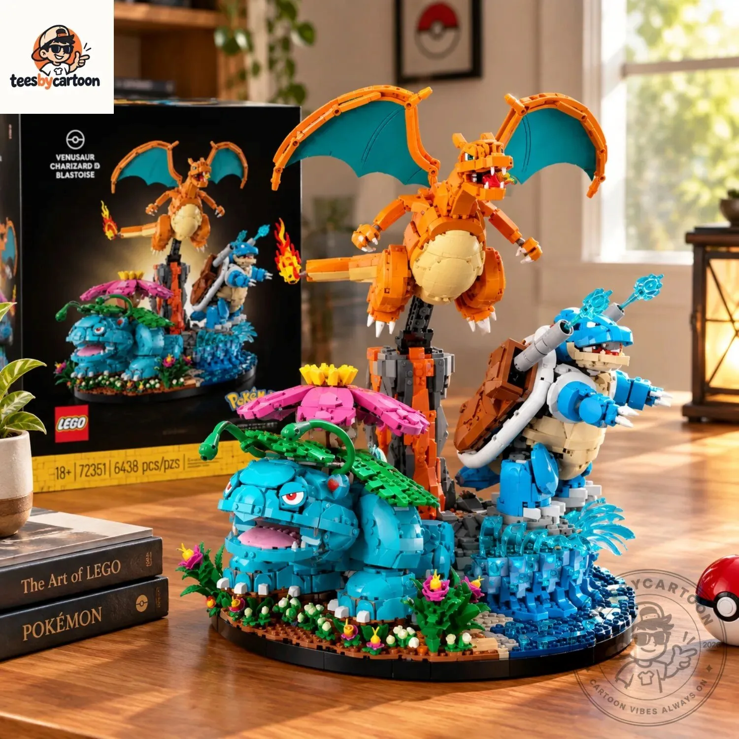 Pokemon Venusaur, Charizard, Blastoise Building Blocks Toy Set 4 Pokemon Venusaur, Charizard, Blastoise Building Blocks Toy Set