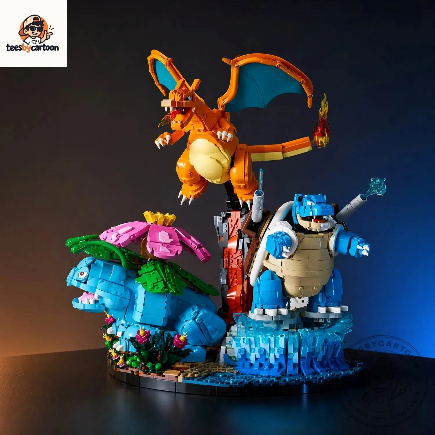 Pokemon Venusaur, Charizard, Blastoise Building Blocks Toy Set 5 Pokemon Venusaur, Charizard, Blastoise Building Blocks Toy Set