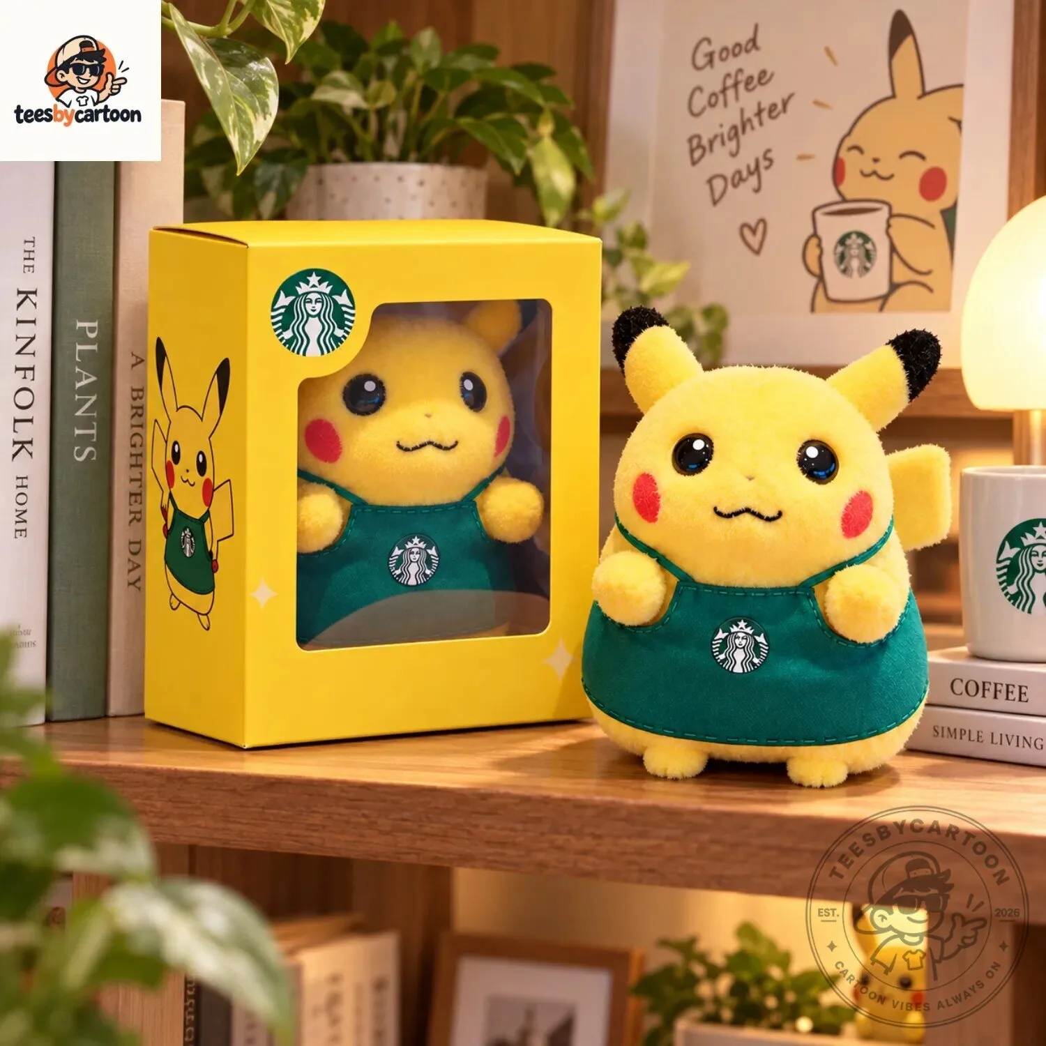 Starbucks x Pokemon Barista Pikachu Collectible Plush Toy 7 Starbucks x Pokemon Barista Pikachu Collectible Plush Toy