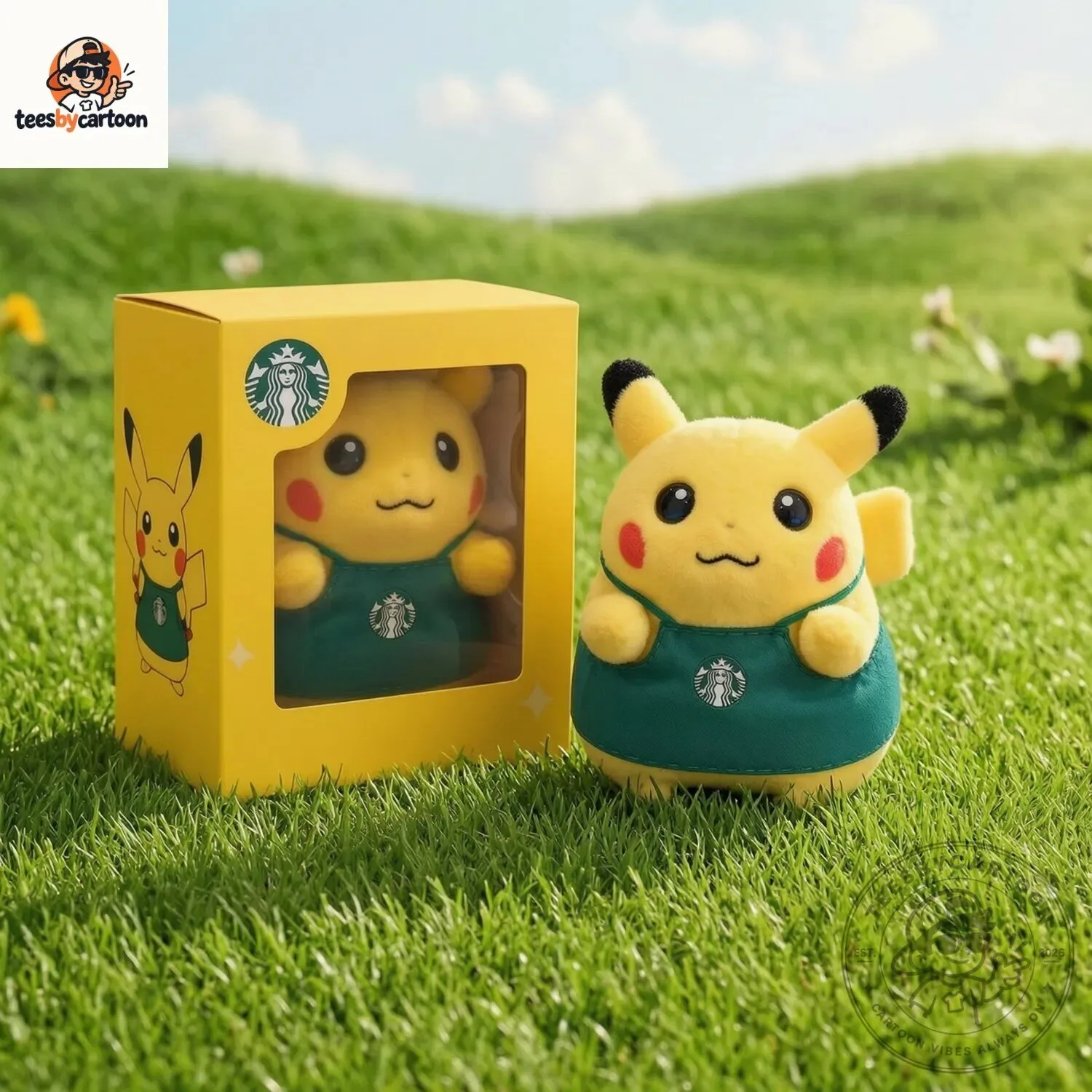 Starbucks x Pokemon Barista Pikachu Collectible Plush Toy 8 Starbucks x Pokemon Barista Pikachu Collectible Plush Toy