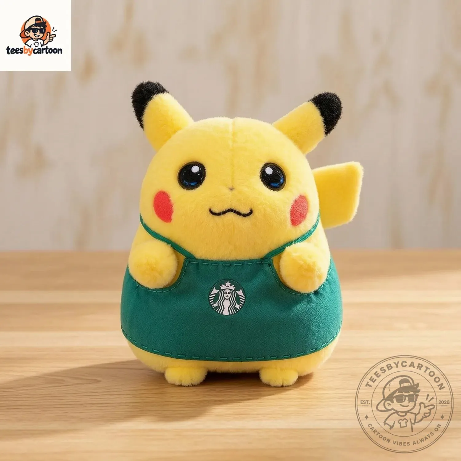 Starbucks x Pokemon Barista Pikachu Collectible Plush Toy 9 Starbucks x Pokemon Barista Pikachu Collectible Plush Toy