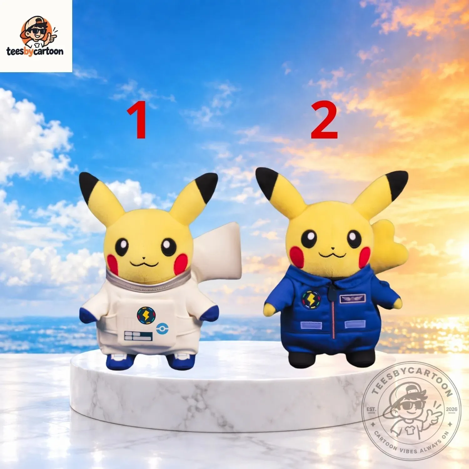 Pokemon Astronaut Outfit Pikachu Plush Toy