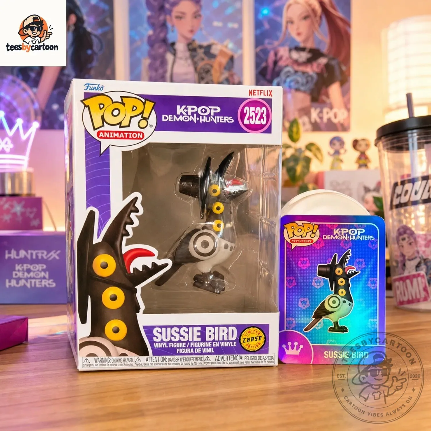 K-Pop Demon Hunters Sussie Bird Funko Pop Figure 6 K-Pop Demon Hunters Sussie Bird Funko Pop Figure