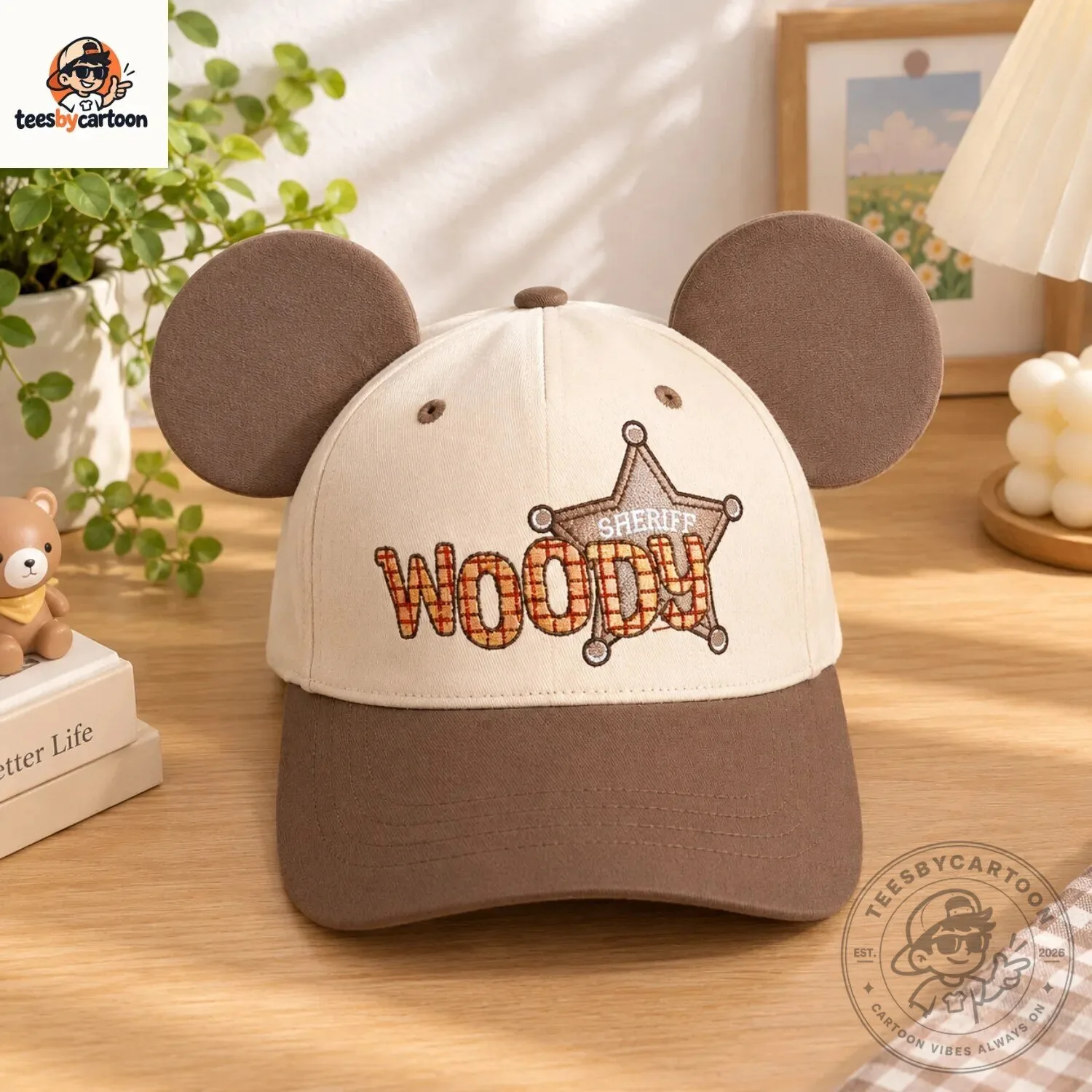 Toy Story Sheriff Woody Mickey Ears Baseball Cap 5 Toy Story Sheriff Woody Mickey Ears Baseball Cap
