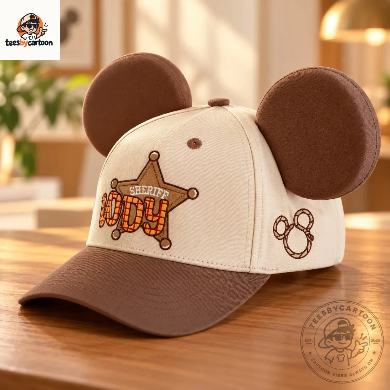 Toy Story Sheriff Woody Mickey Ears Baseball Cap 6 Toy Story Sheriff Woody Mickey Ears Baseball Cap