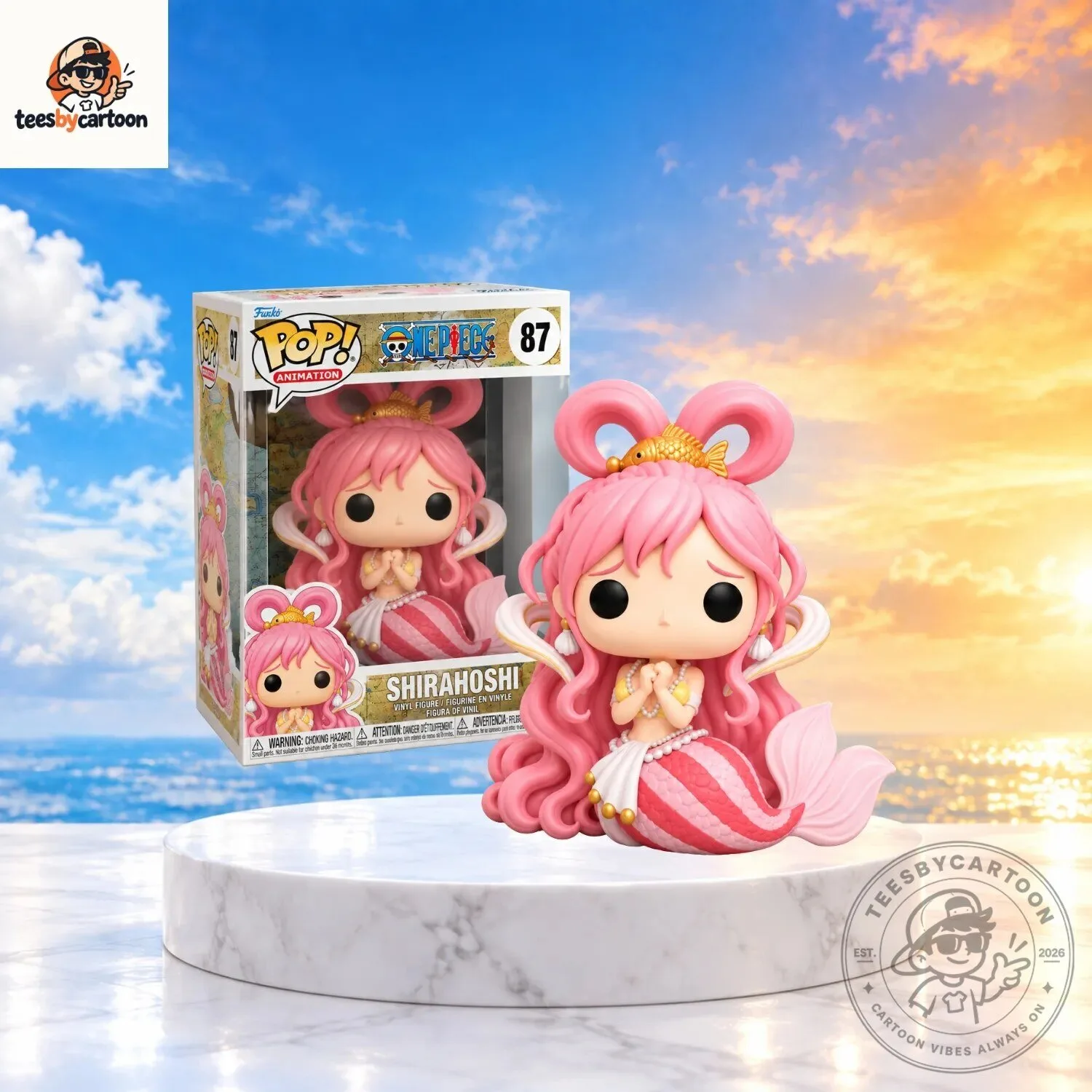 Funko Pop One Piece Princess Shirahoshi Mermaid Vinyl Figure