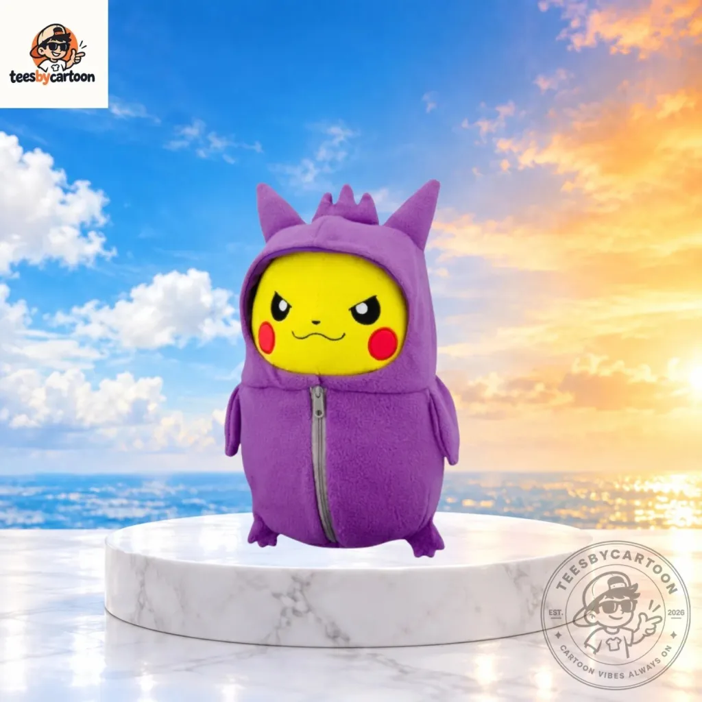 Cute 2 in 1 Pikachu Cosplay Gengar Plush Toy Cute 2 in 1 Pikachu Cosplay Gengar Plush Toy