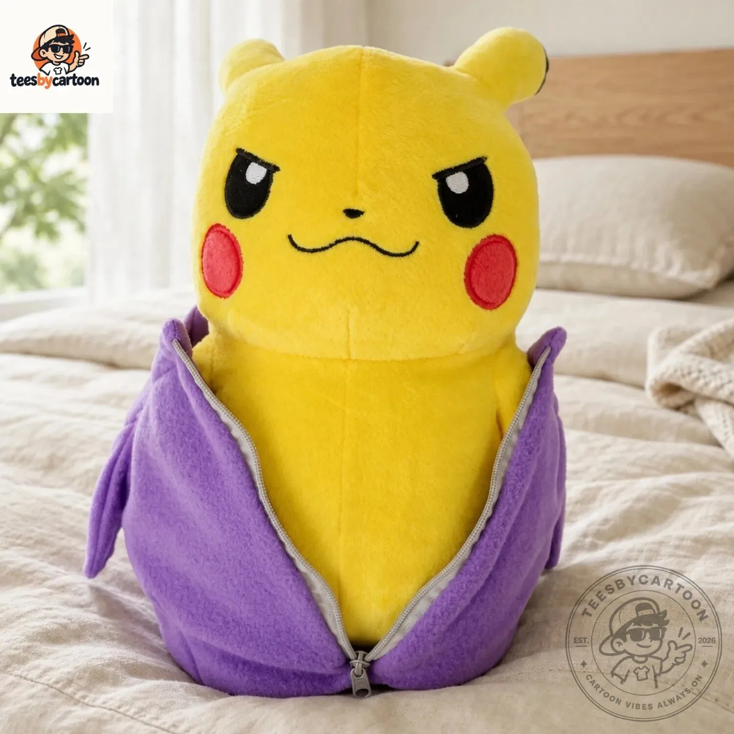 Cute 2 in 1 Pikachu Cosplay Gengar Plush Toy 6 Cute 2-in-1 Pikachu Cosplay Gengar Plush Toy