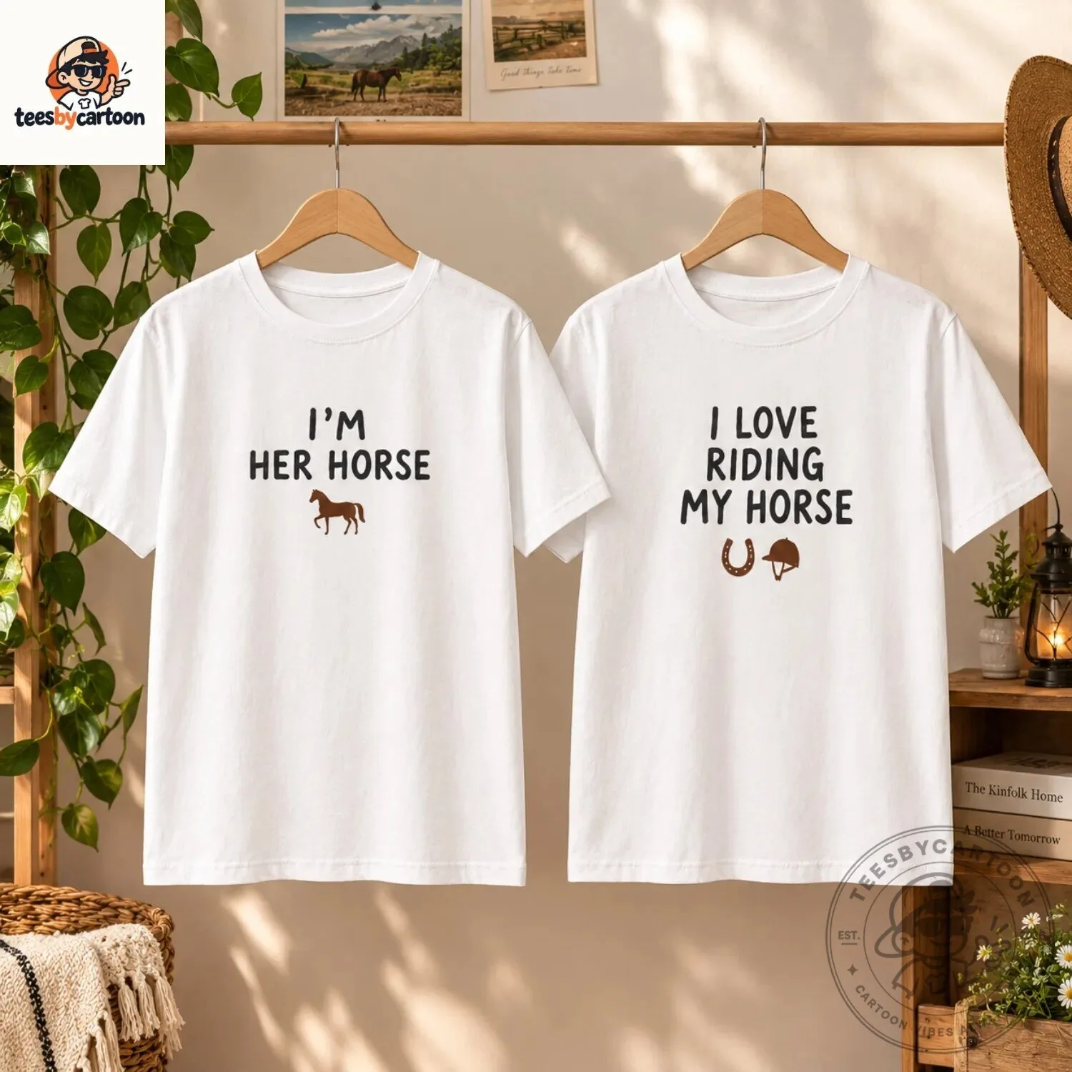 Funny I Love Riding My Horse Matching Couple T-Shirt 4 Funny I Love Riding My Horse Matching Couple T-Shirt