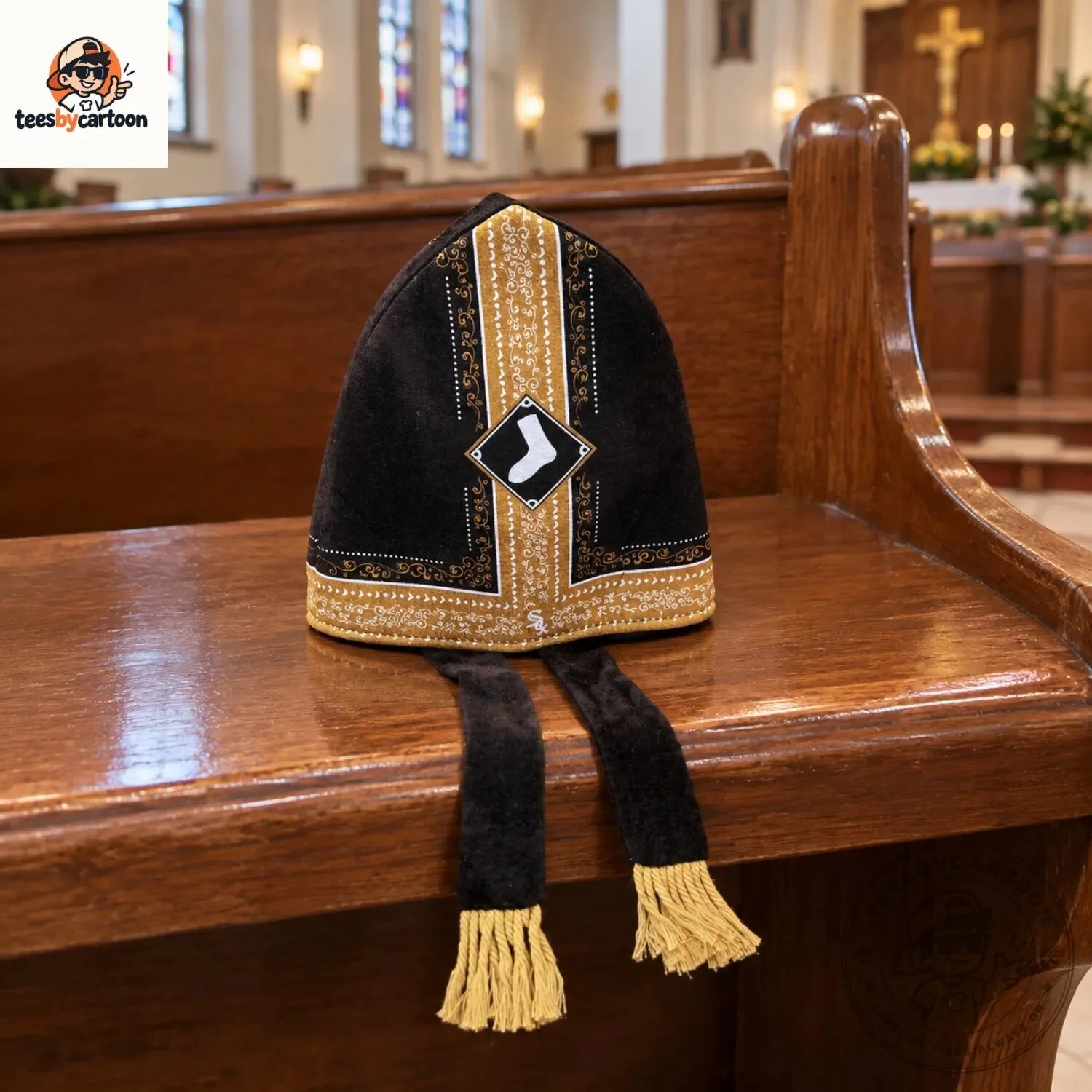 Pope Leo XIV Chicago White Sox Mitre Hat 7 Pope Leo XIV Chicago White Sox Mitre Hat