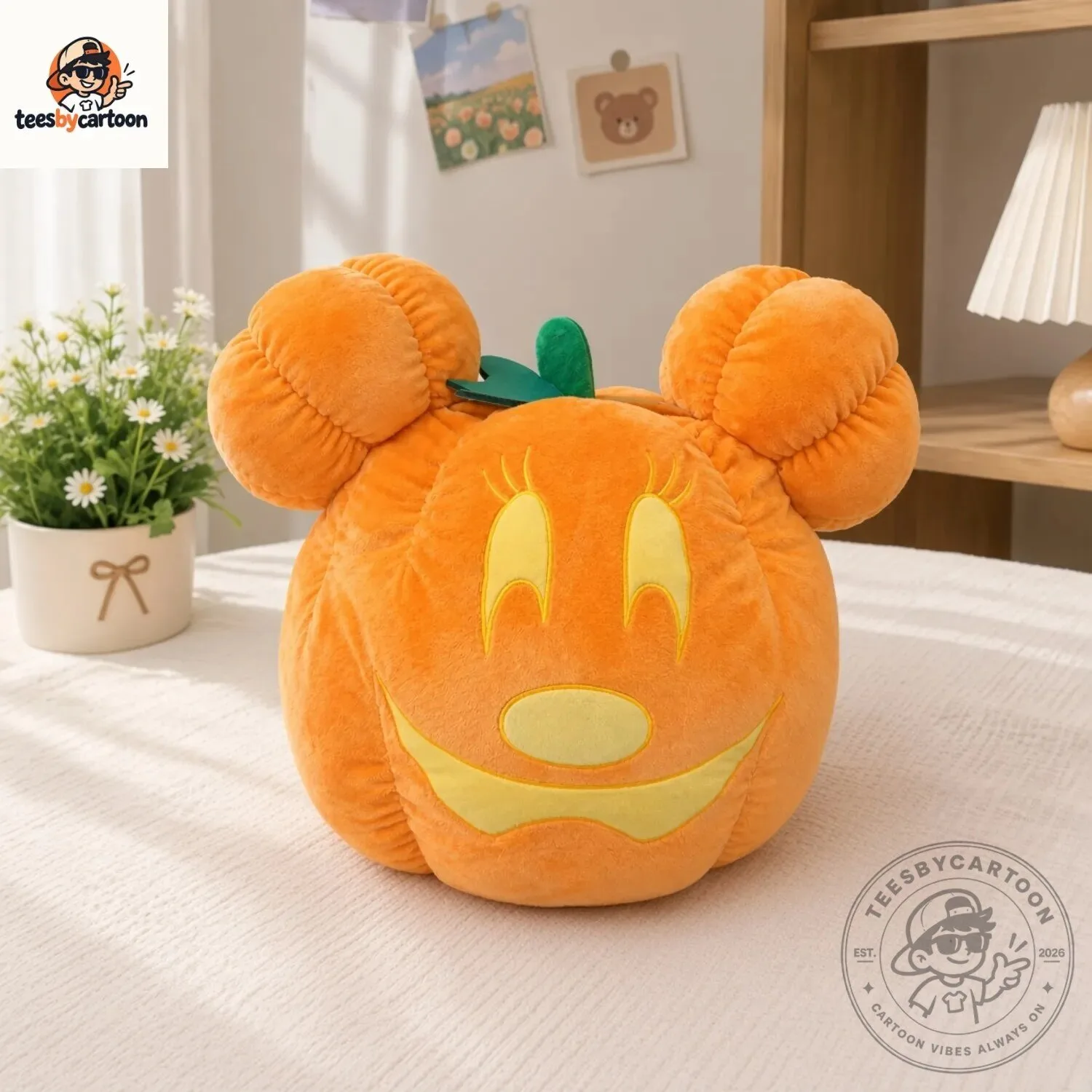 Disney Mickey Minnie Pumpkin Halloween Plush Pillow 4 Disney Mickey Minnie Pumpkin Halloween Plush Pillow