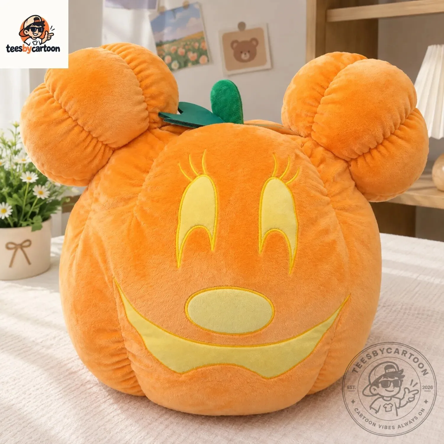 Disney Mickey Minnie Pumpkin Halloween Plush Pillow 5 Disney Mickey Minnie Pumpkin Halloween Plush Pillow