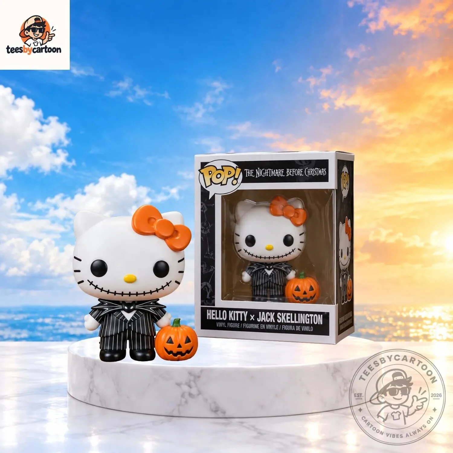 Hello Kitty x Jack Skellington The Nightmare Before Christmas Funko Pop Vinyl Figure
