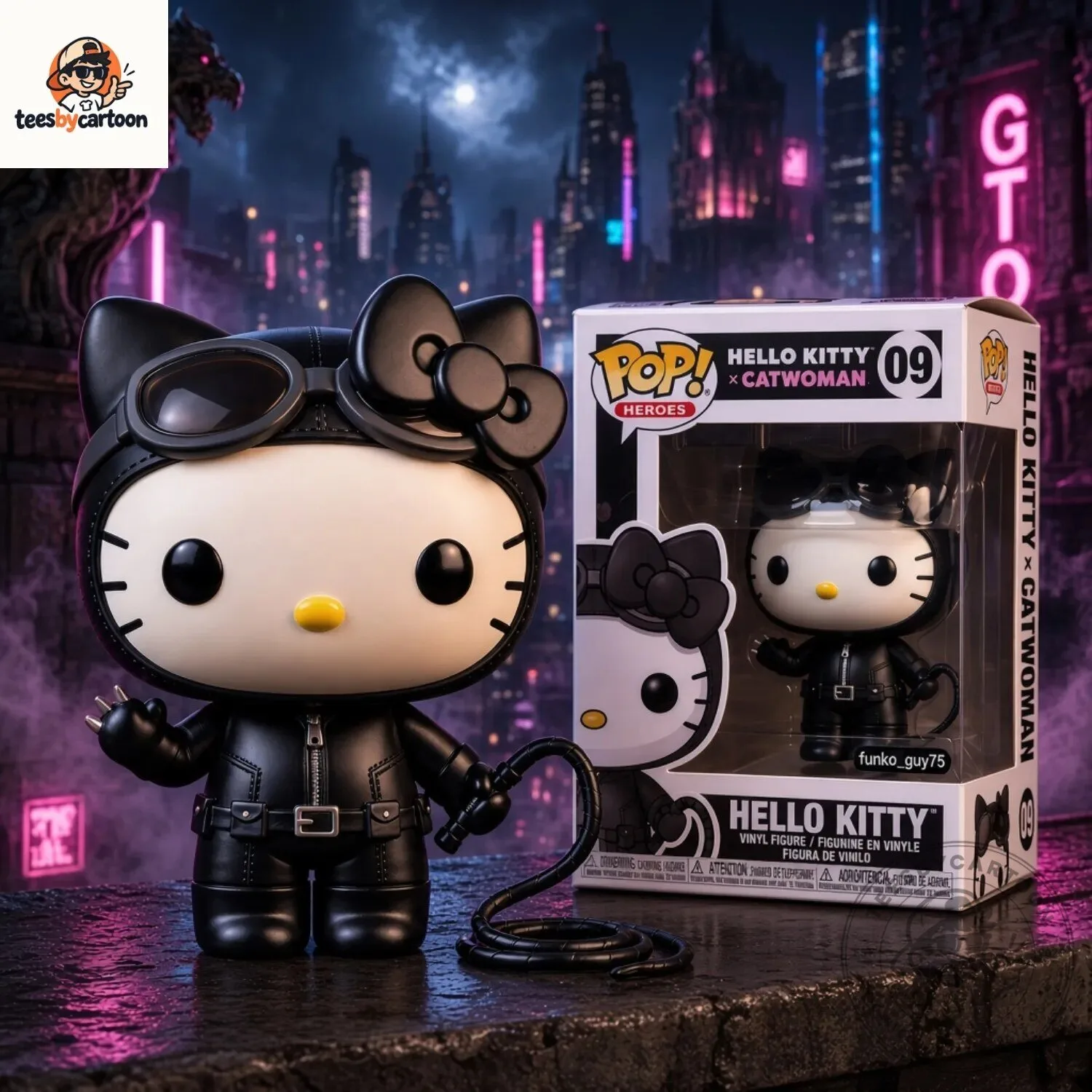 Hello Kitty x Catwoman Cosplay Funko Pop Vinyl Figure 7 Hello Kitty x Catwoman Cosplay Funko Pop Vinyl Figure