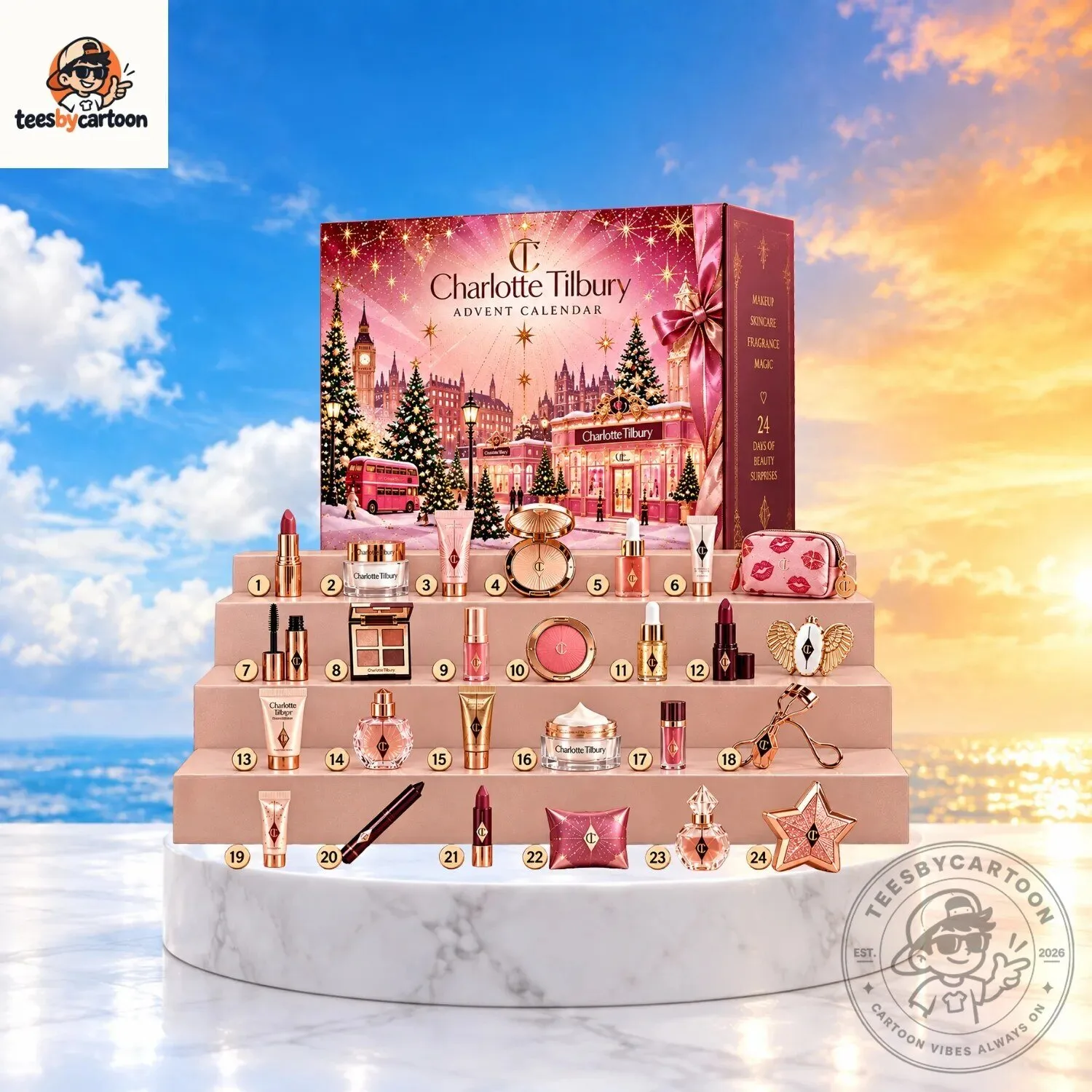 Charlotte Tilbury 24 Days Beauty Advent Calendar Box