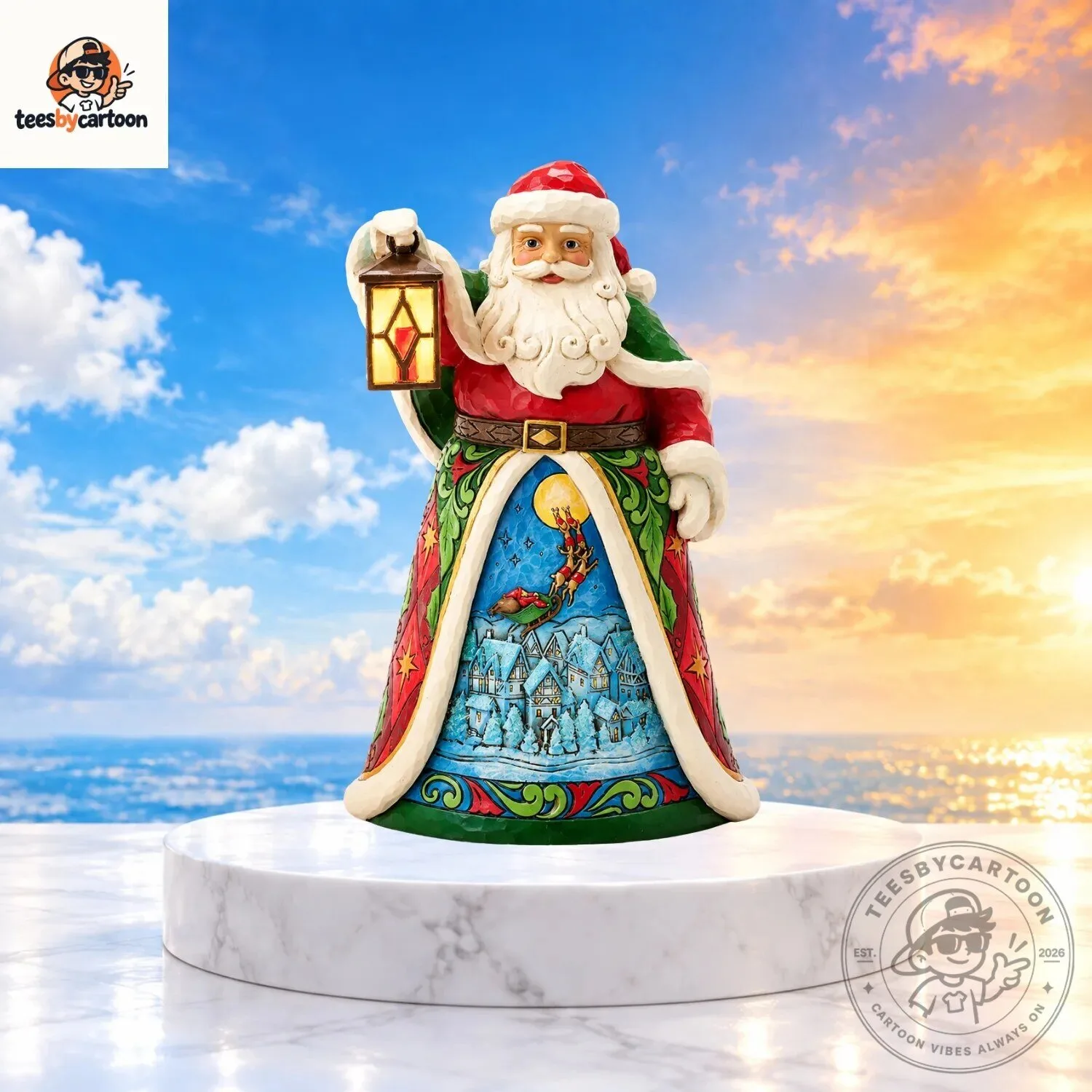 Vintage Wood Carving Santa Claus Figurine 3 Vintage Wood Carving Santa Claus Figurine