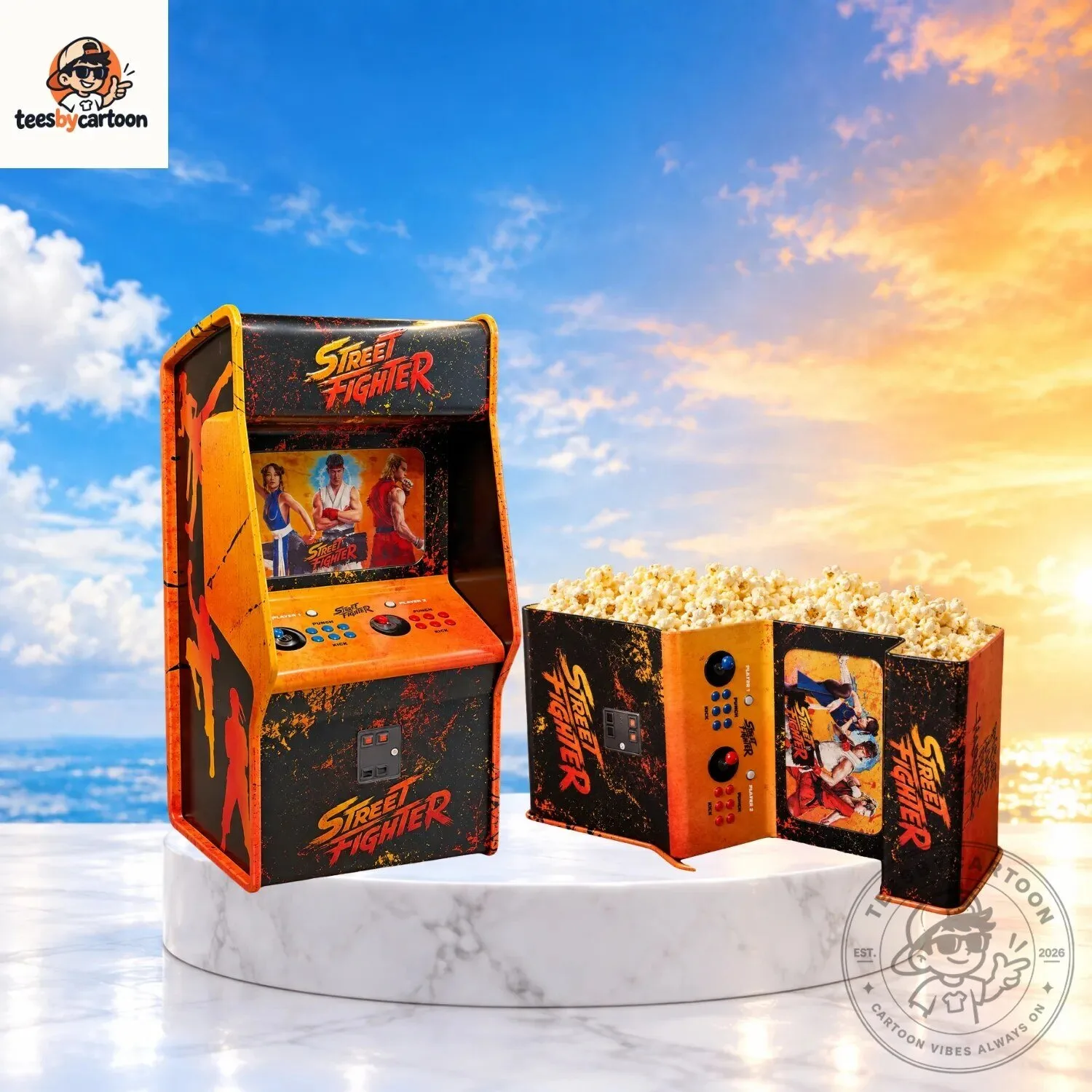 Capcom Street Fighter Retro Arcade Machine Popcorn Bucket