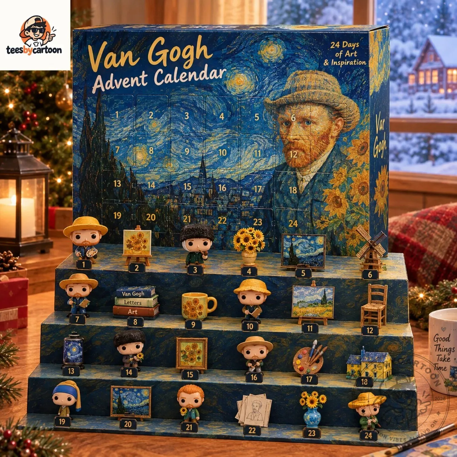 Vincent Van Gogh 24 Days Christmas Advent Calendar 4 Vincent Van Gogh 24 Days Christmas Advent Calendar