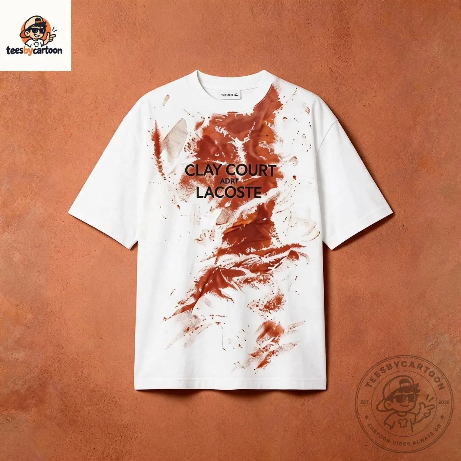 Lacoste Clay Court Aesthetic Oversized T-Shirt 3 Lacoste Clay Court Aesthetic Oversized T-Shirt