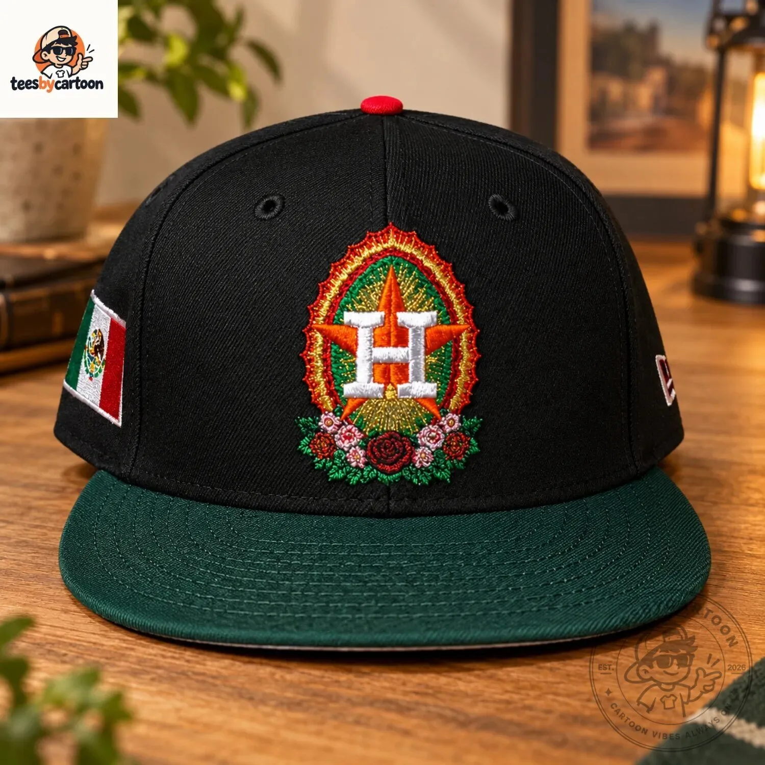 Houston Astros x Virgen De Guadalupe Custom Embroidered Cap 3 Houston Astros x Virgen De Guadalupe Custom Embroidered Cap
