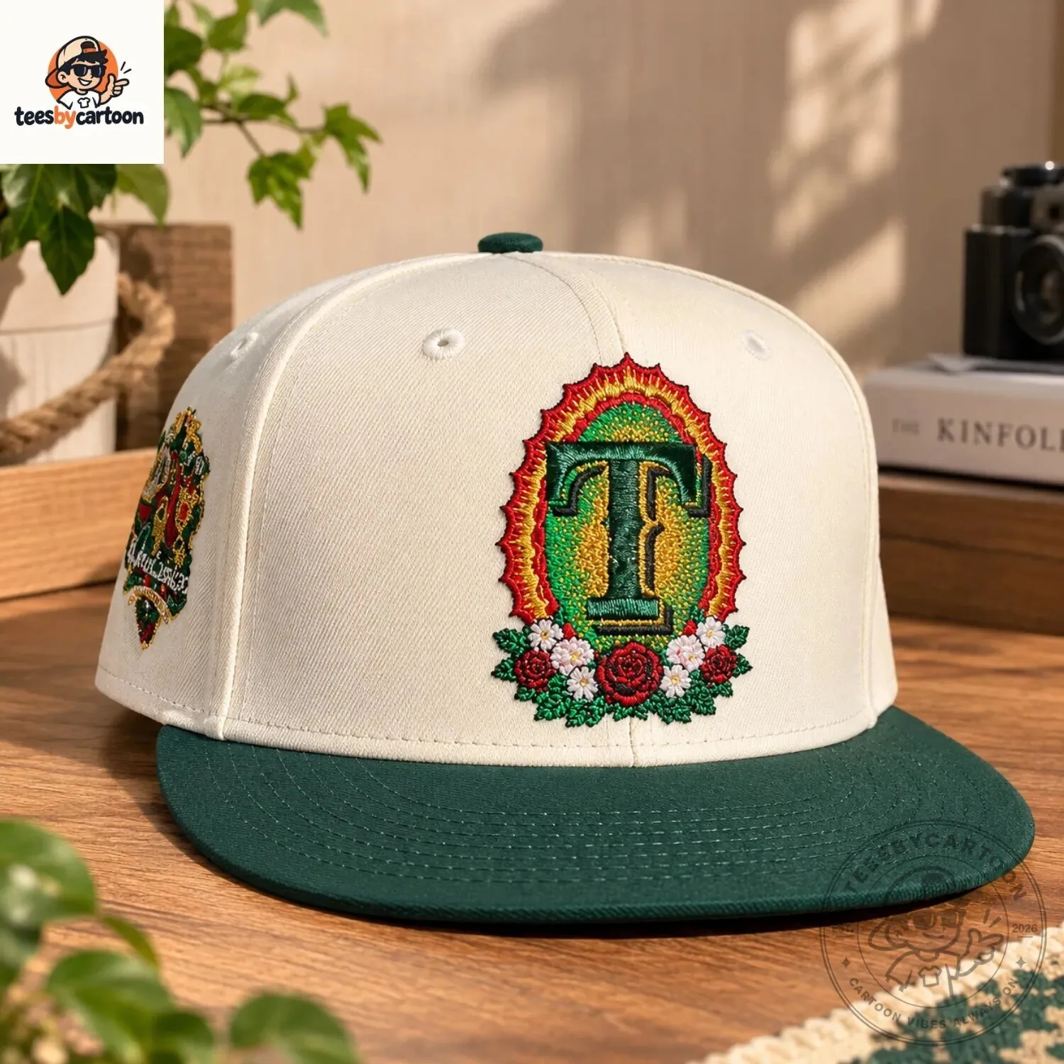 Texas Rangers x Virgen De Guadalupe Custom Embroidered Cap 4 Texas Rangers x Virgen De Guadalupe Custom Embroidered Cap