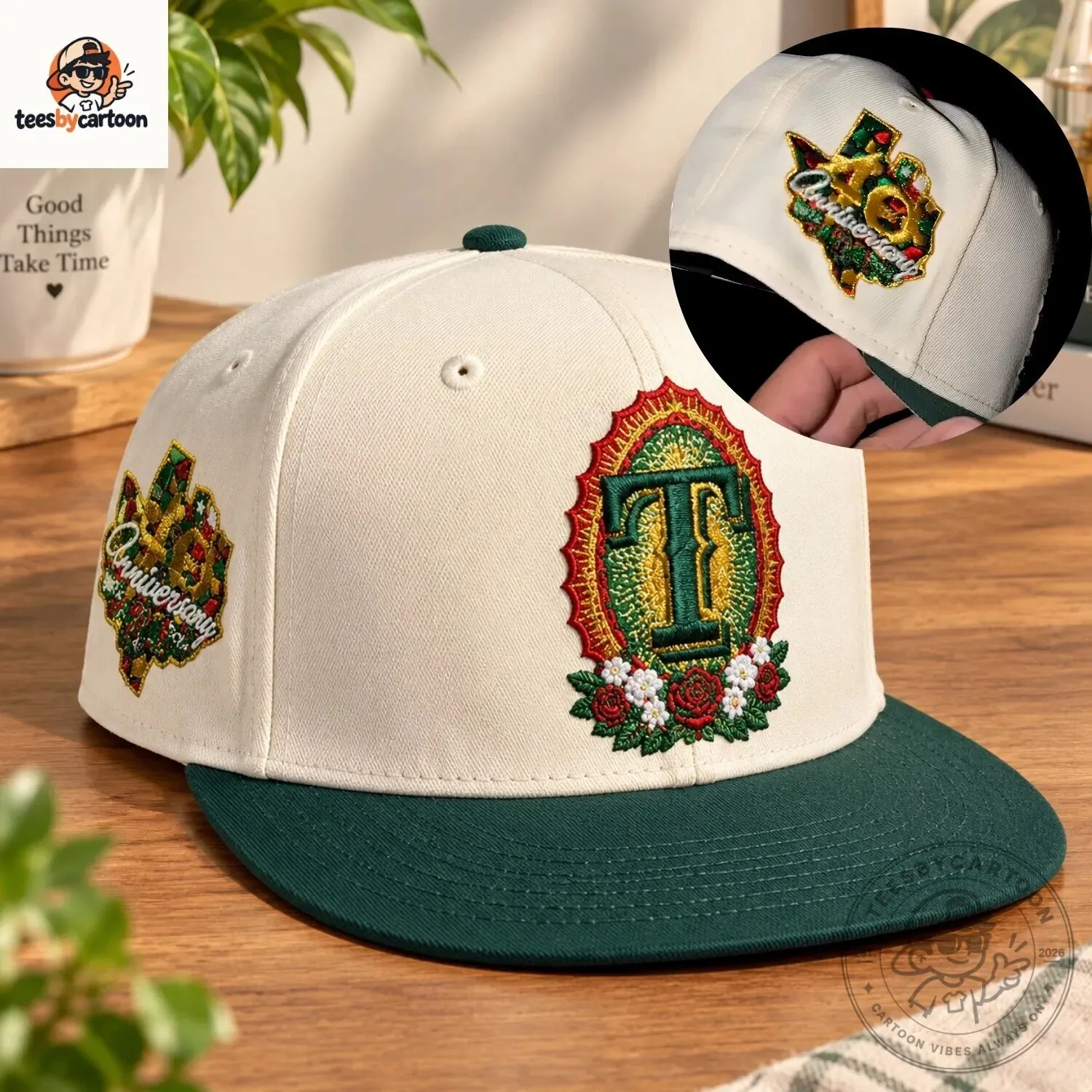 Texas Rangers x Virgen De Guadalupe Custom Embroidered Cap 5 Texas Rangers x Virgen De Guadalupe Custom Embroidered Cap
