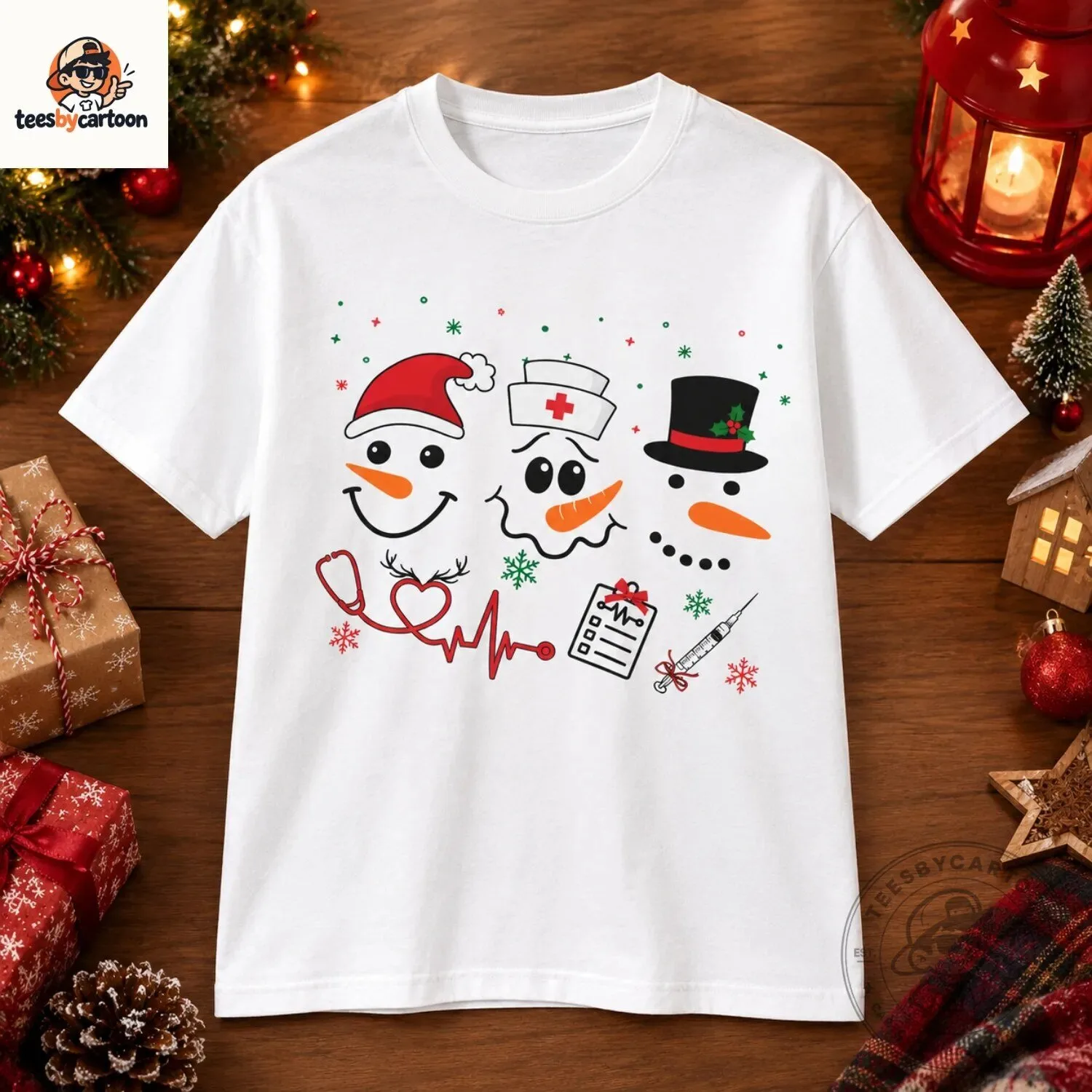 Christmas Nurse Snowman Shirt 5 Christmas Nurse Snowman Shirt