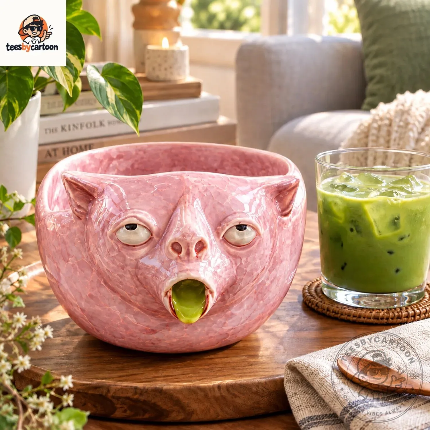 Funny Puking Cat Matcha Bowl 8 Funny Puking Cat Matcha Bowl