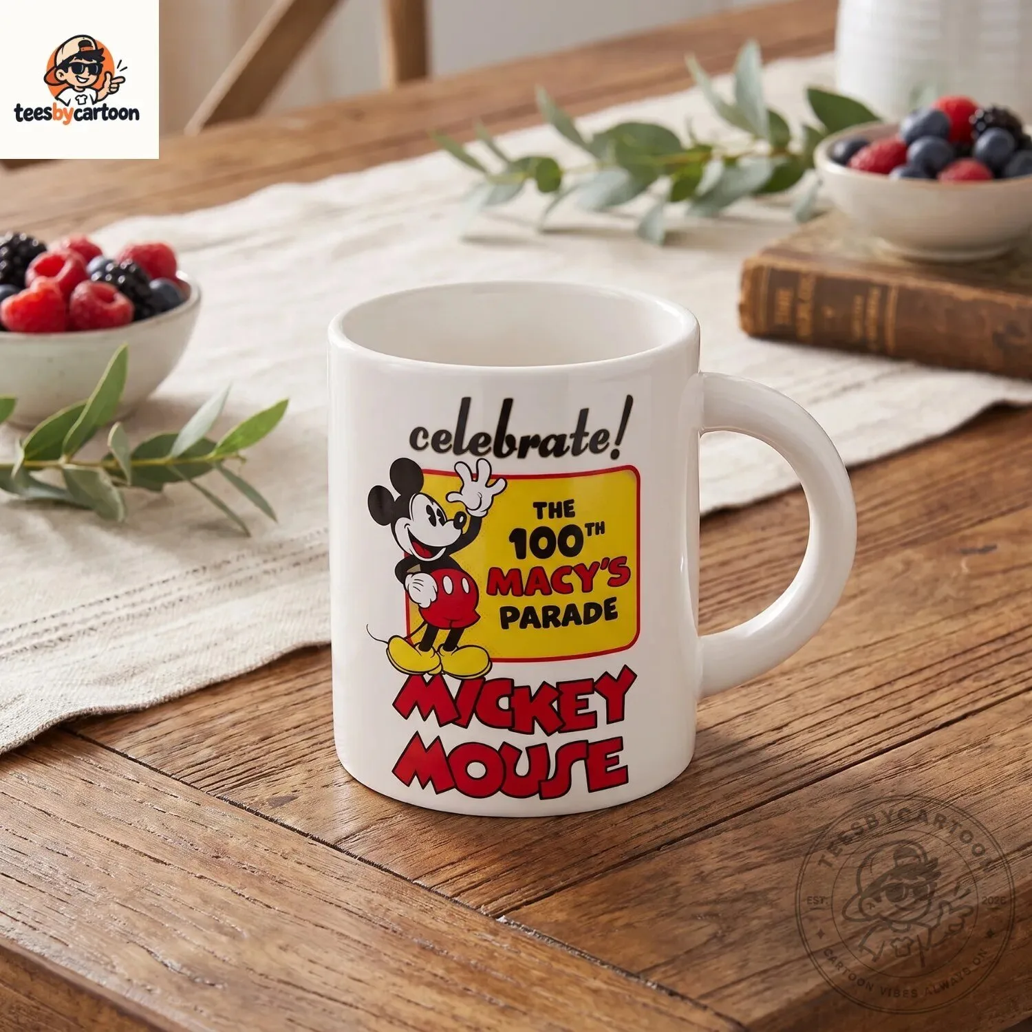 Mickey Mouse 100th Macy's Thanksgiving Day Parade Mug 4 Mickey Mouse 100th Macy