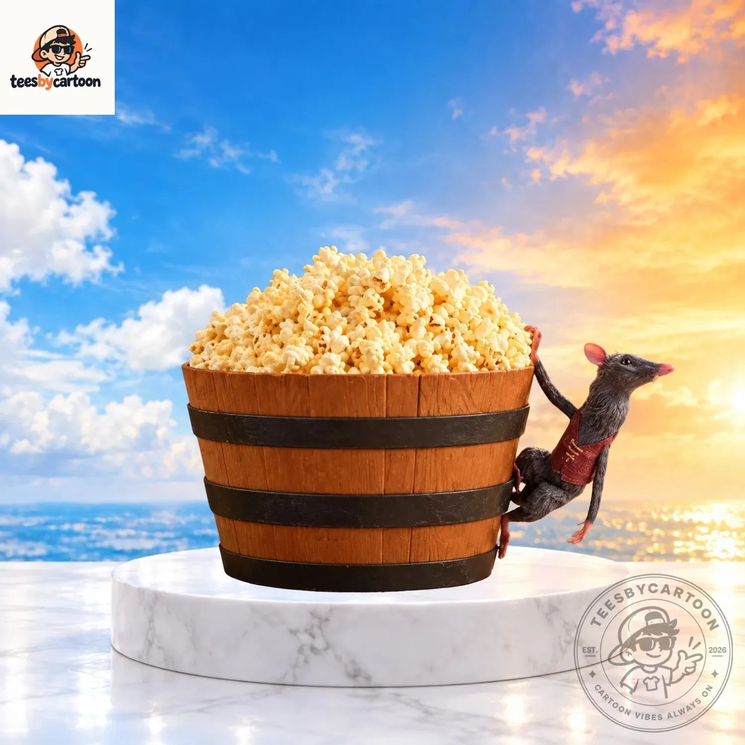 Cute Ratatouille Remy Popcorn Bucket