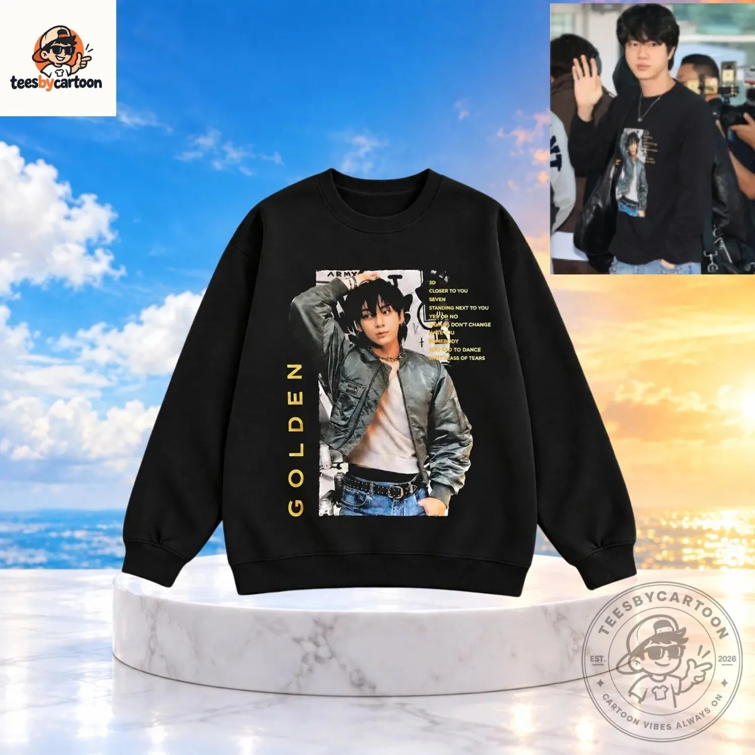 BTS Jungkook GOLDEN Album Sweater