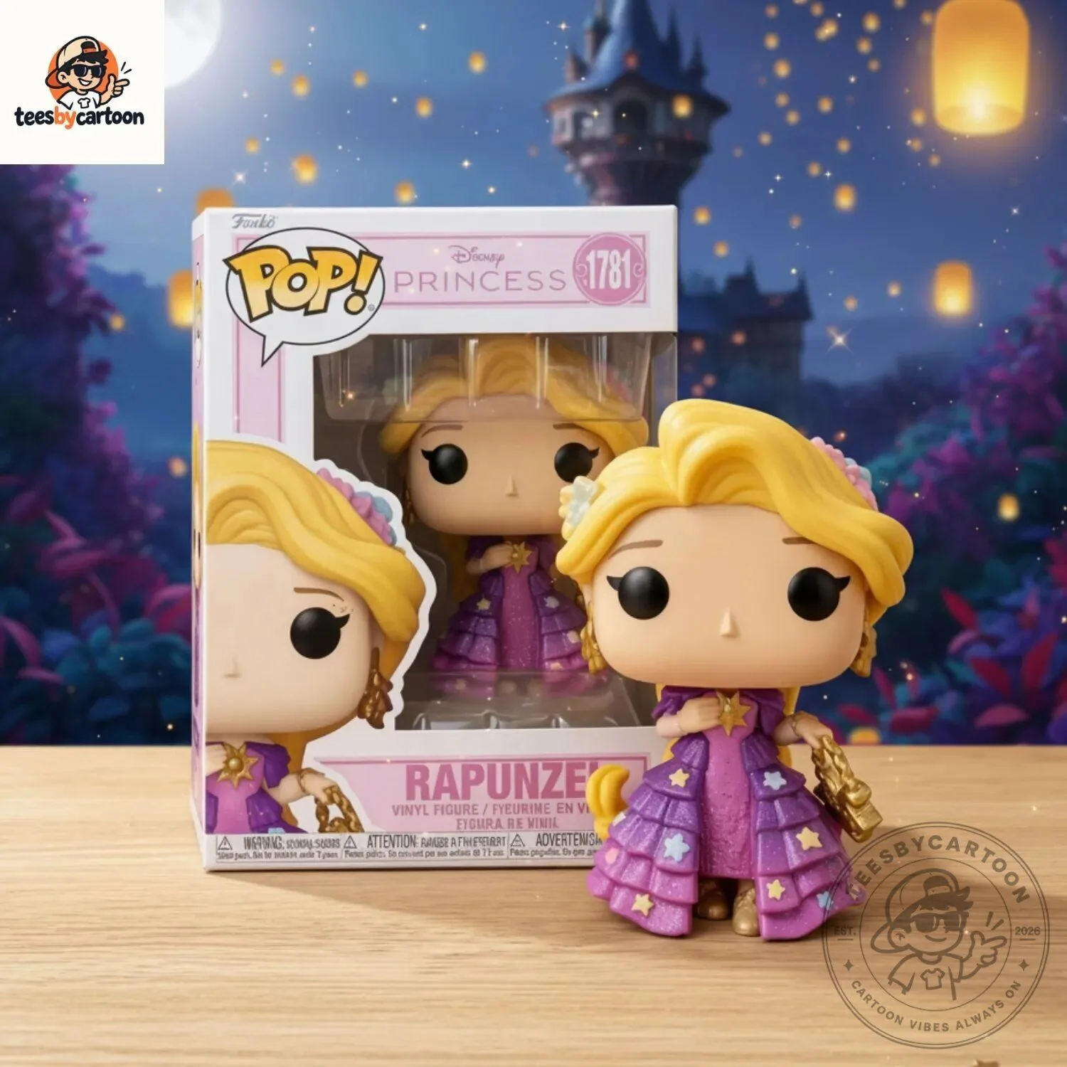 Disney Princess Rapunzel Custom Funko Pop Vinyl Figure 7 Disney Princess Rapunzel Custom Funko Pop Vinyl Figure