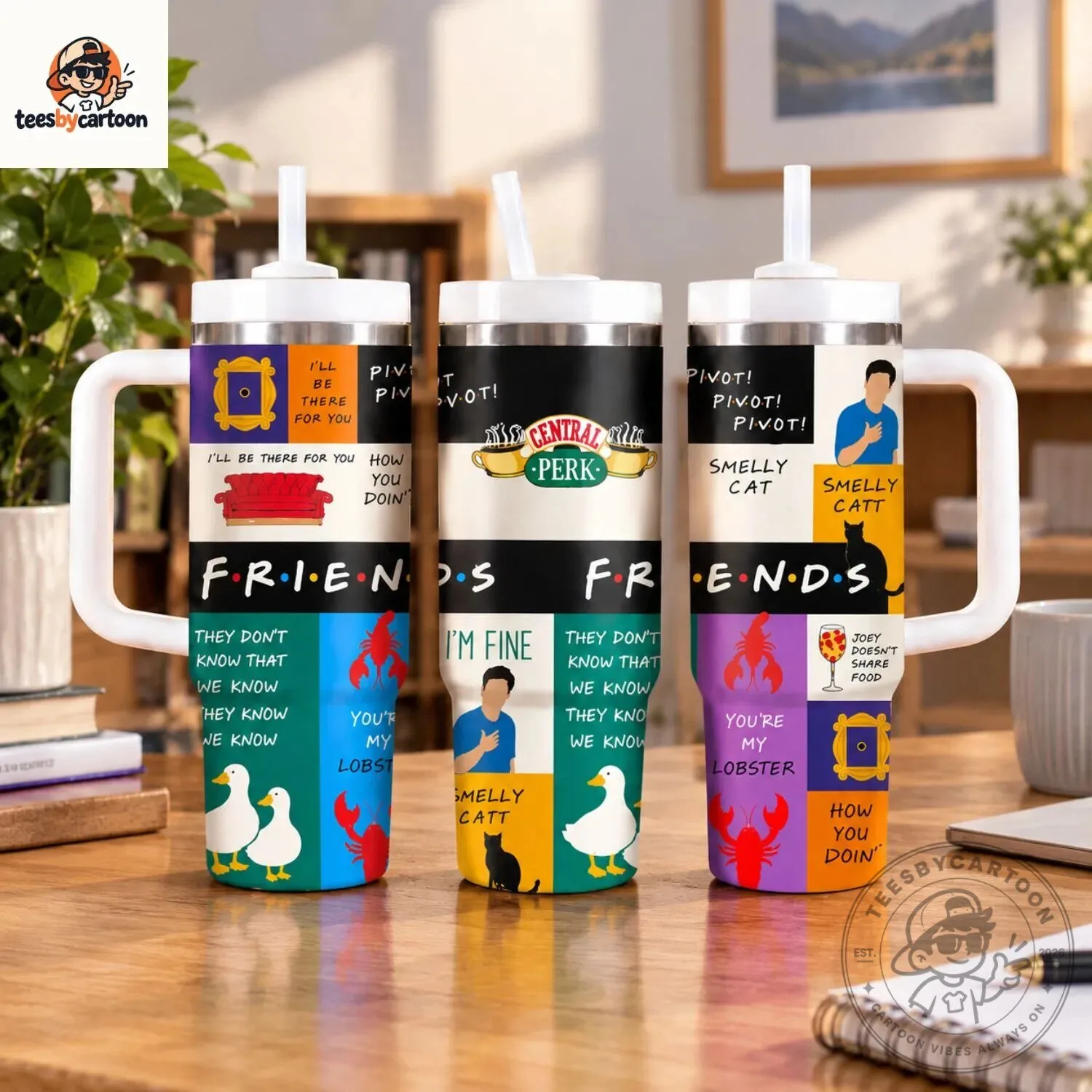 Friends TV Show Central Perk Tumbler 6 Friends TV Show Central Perk Tumbler
